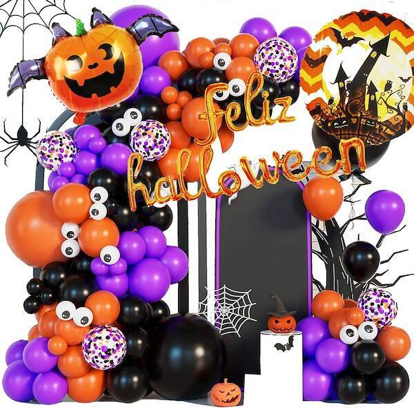 Dekoracje na Halloween zestaw balony girlanda ozdoby na Halloween