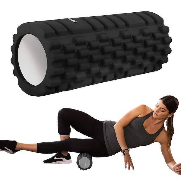 Roller do masażu ćwiczeń wałek crossfit masażer czarny