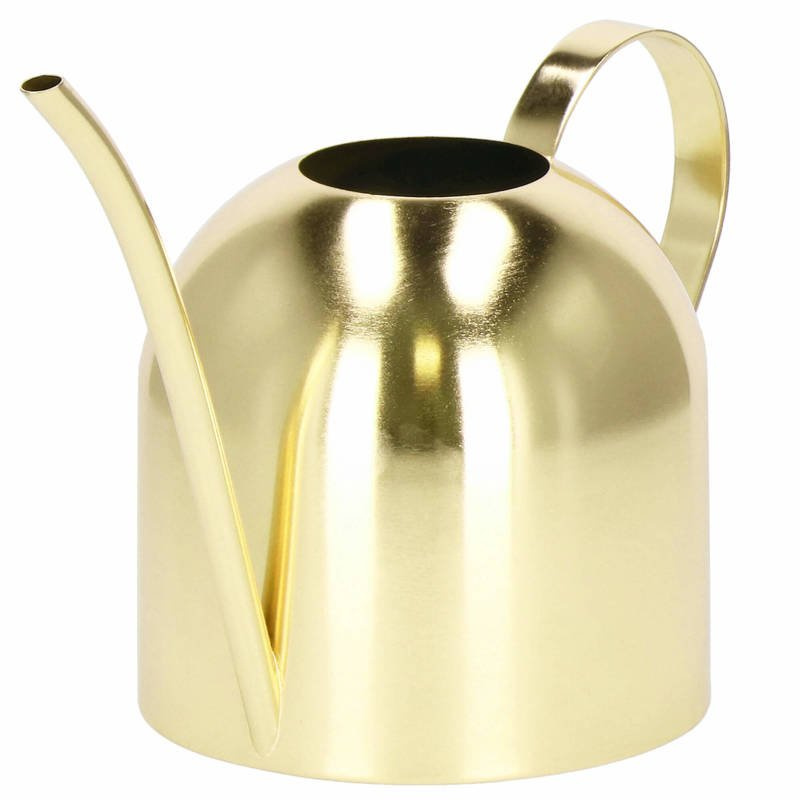Metalowa konewka dekoracyjne 450ml podlewaczka ogrodowa do roślin złota