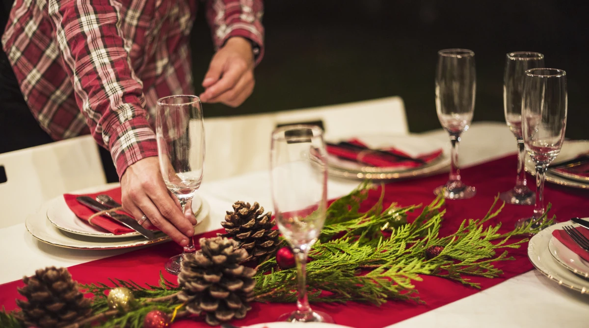 świąteczne ozdoby na stół wigilijny