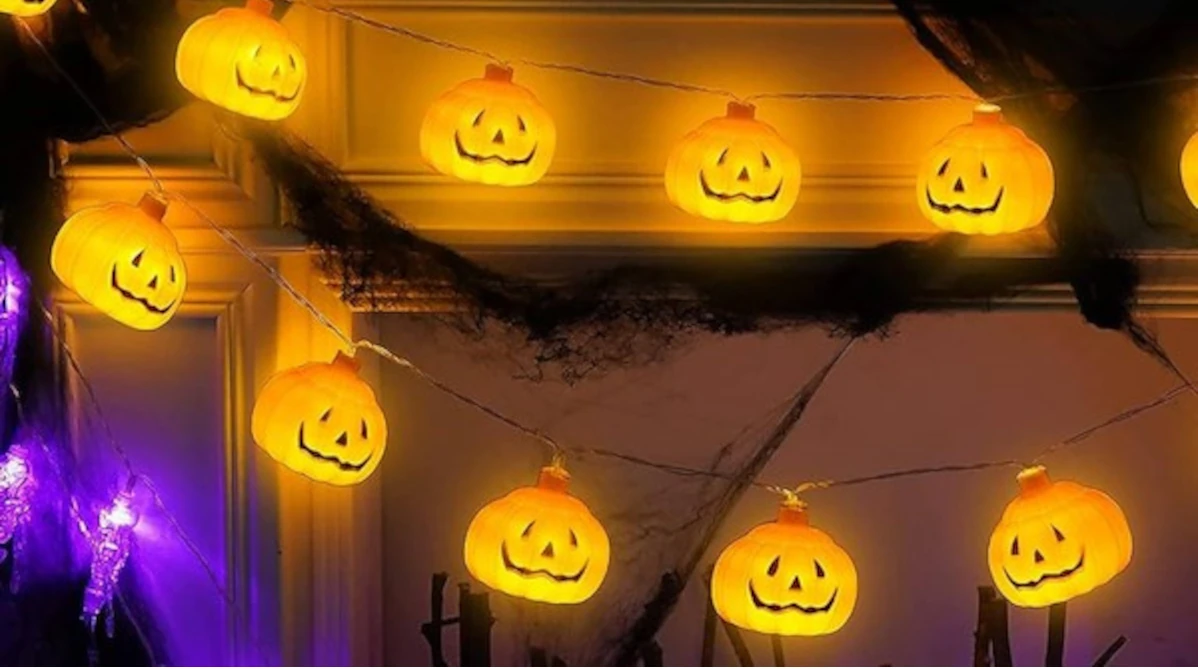 najlepsze dekoracje na Halloween - girlanda led