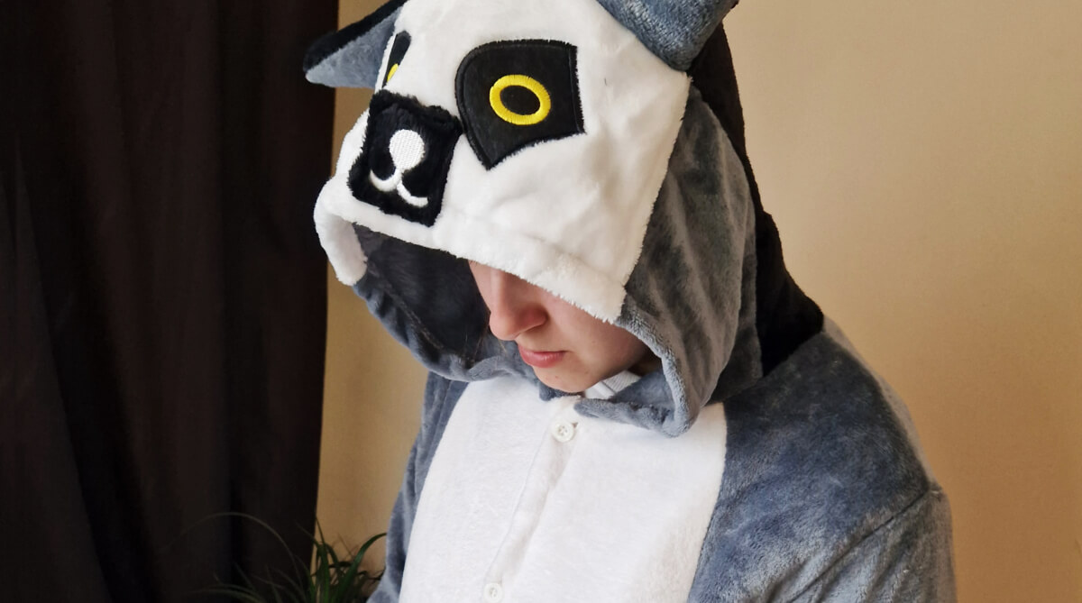 piżama lemur - piżama kigurumi dla dzieci i młodzieży