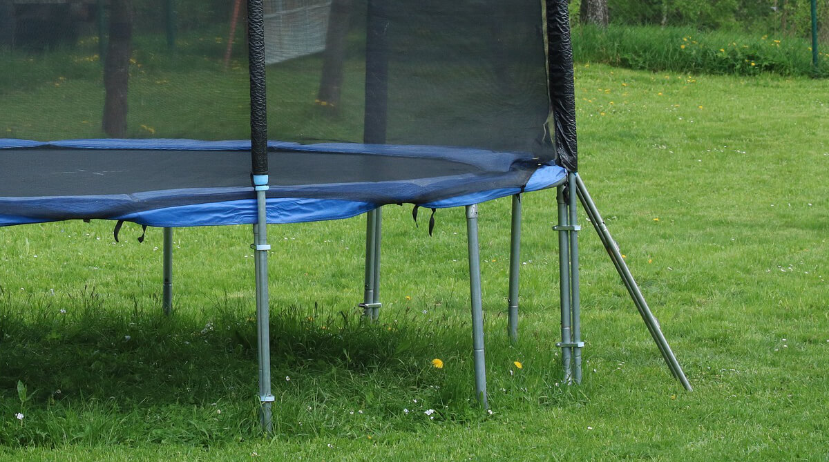 akcesoria do trampoliny: siatka zdo trampoliny i drabinka
