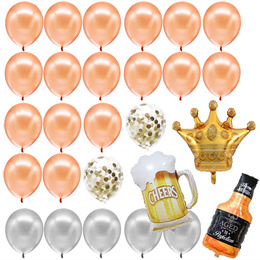 Balony na urodziny 48 szt. dekoracje z napisem happy birthday multikolor