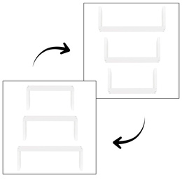 Półki ścienne 3 szt. na przyprawy, książki półki wiszące nowoczesne białe