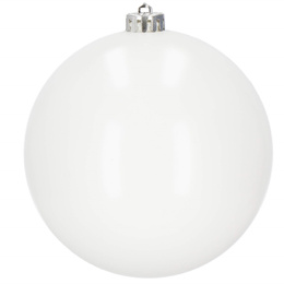 Bombki choinkowe 2 szt. ozdoby świąteczne zawieszki 15 cm białe