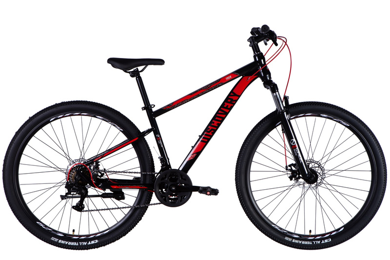 Rower górski DISCOVERY TREK DD FR 29", rama 16" uniwersalny czarno-czerwony