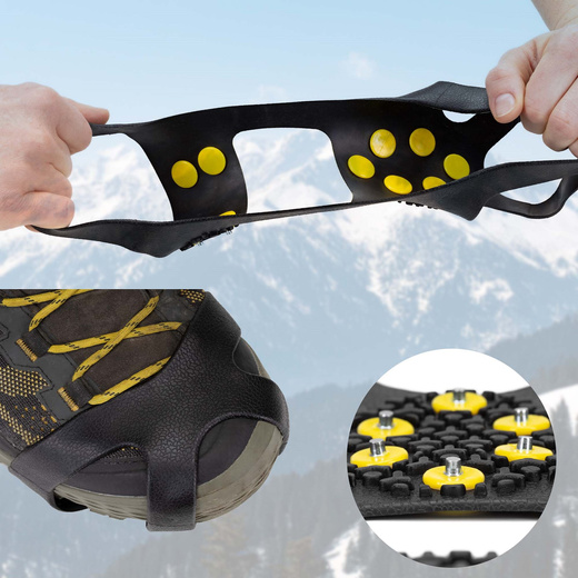 Raczki na buty turystyczne, nakładki kolce rozmiar 36-40 czarne
