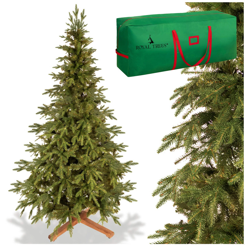 Choinka sztuczna 210 cm świerk himalajski jak żywy PE Royal Trees premium drzewko świąteczne