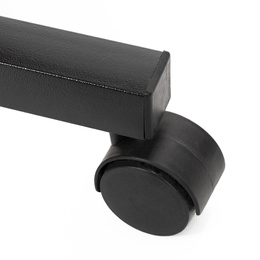 Stolik na kółkach regulowany 76-86 cm biurko mobilne pod laptopa ciemnobrązowe