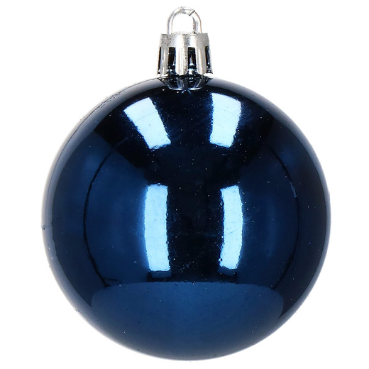 Bombki choinkowe 77 szt. granatowy zestaw choinkowy