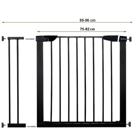 Bramka zabezpieczająca barierka rozporowa 75-96 cm czarna