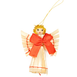 Ozdoby choinkowe, bombki słomiane 27 szt. naturalne dekoracje świąteczne, brązowe