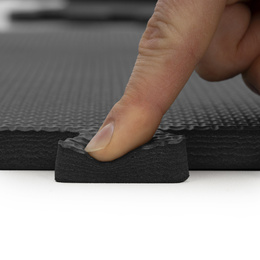 Mata treningowa, ochronna 4 szt. puzzle z pianki EVA 1,2 cm antypoślizgowe, grafitowe