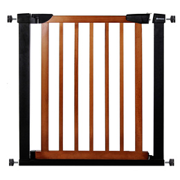 Bramka zabezpieczająca rozporowa 75-110 cm brązowo-czarna