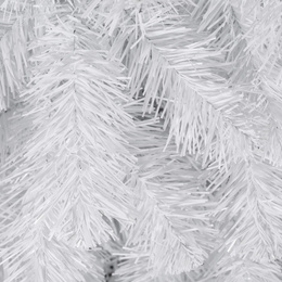 Choinka sztuczna jodła 220 cm nowoczesna drzewko świąteczne ze stojakiem, białe