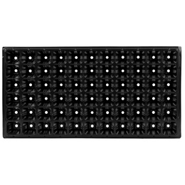 Wielodoniczka z tacką 54x28 cm minidoniczki do wysiewu 66szt. rozsadnik, czarny