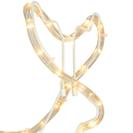 Renifer Led świąteczny z saniami 100 cm świetlna dekoracja biały ciepły