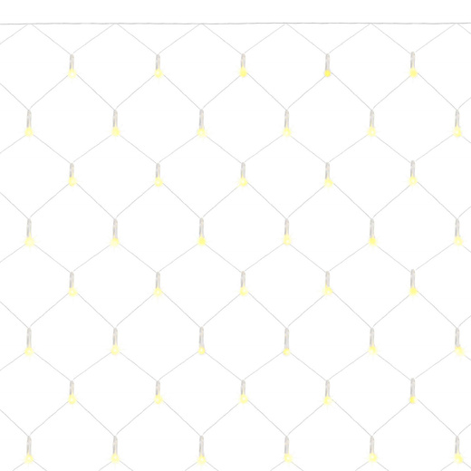 Kurtyna świetlna ciepły biały 144 Led lampki wewnętrzno-zewnętrzne siatka z programatorem