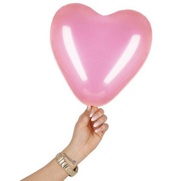 Balony serca na walantynki, urodziny 50 szt. różowe serduszka