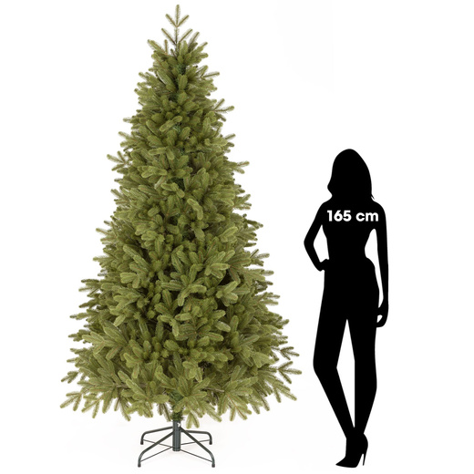 Choinka sztuczna 240 cm na stojaku Jodła PREMIUM jak żywa, gęsta