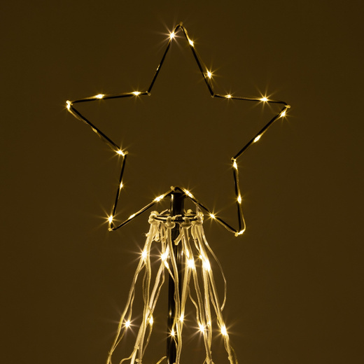 Choinka LED do ogrodu 300 cm dekoracja świecąca świąteczna 480 LED ciepły biały