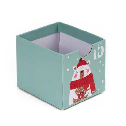 Kalendarz adwentowy z szufladkami 24szt. dekoracja świąteczna, domek