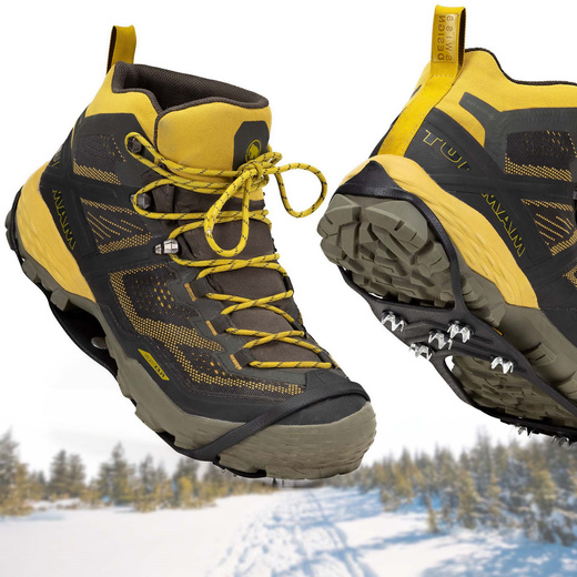 Raczki na buty turystyczne, nakładki kolce rozmiar 41-45 czarne