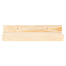 Półki ścienne 2 szt. drewniane na przyprawy, książki, zdjęcia 30 cm wiszące naturalny brąz
