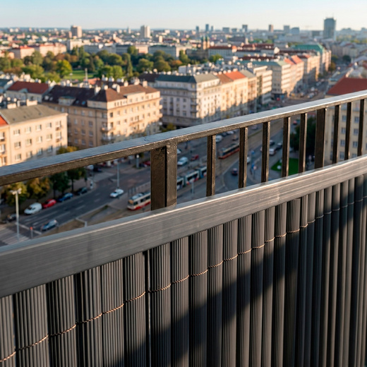 Maskownica, profil do osłony maskującej 100 cm PVC na balkon, taras, ogrodzenie, ciemnoszara