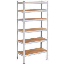 Regały metalowe 2 szt. z 6 półkami 225x110x50 cm 900 kg do garażu, piwnicy