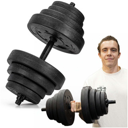 Hantel do ćwiczeń 40 kg hantla regulowana zestaw obciążeń 2x20 kg gryf do treningu siłowego