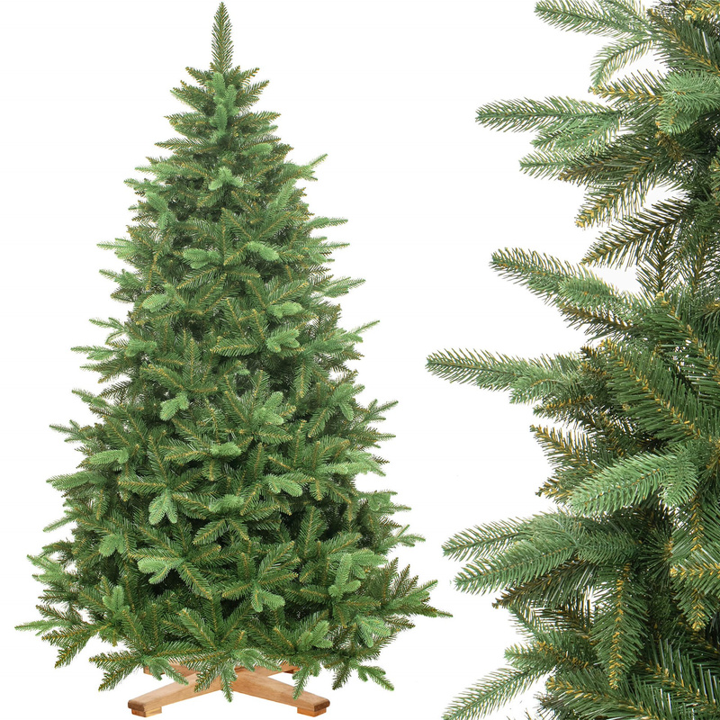 Choinka sztuczna 220 cm Premium Royal Trees świerk syberyjski z drewnianym stojakiem