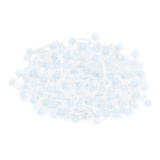 Kurtyna świetlna 200 led girlanda, lampki wewnętrzno-zewnętrzne sople zimny biały