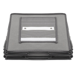 Organizer do szafy wiszący z 4 półkami 80x30x30cm szary