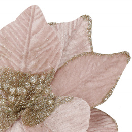 Sztuczna gwiazda betlejemska gałązka poinsecja kwiat różowy