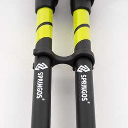 Kije trekkingowe z regulacją długości, składane kijki do chodzenia, nordic walking z trzema nakładkami