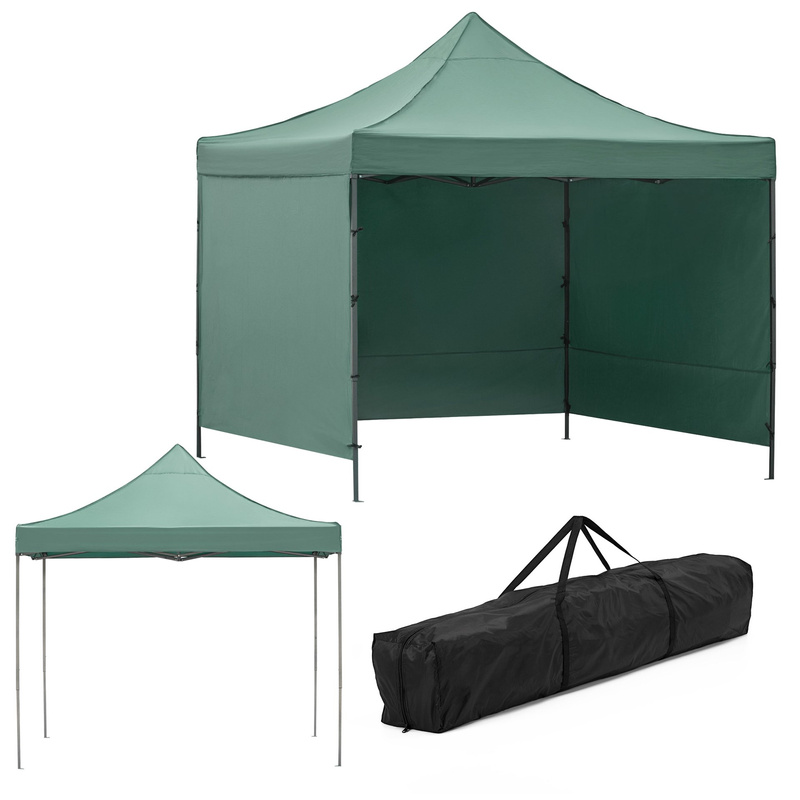 Namiot handlowy, ogrodowy 300x300 cm pawilon targowy, zielony