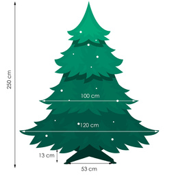 Choinka sztuczna premium 250 cm świerk kaukaski gęsta