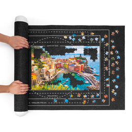 Mata do układania puzzli, zwijana 114x67 cm plansza, podkładka na 1500 puzzli