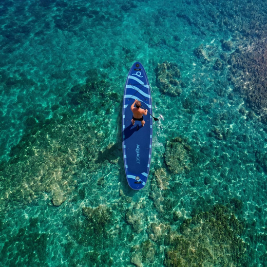 Deska pompowana do pływania SUP 350 cm paddleboard komplet z wiosłem i wyposażeniem