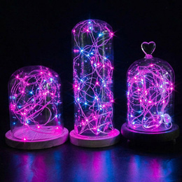Lampki choinkowe 100 LED druciki mikro na baterie