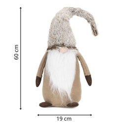 Skrzat świąteczny 60 cm ozdoba świąteczna krasnal świąteczny, gnom stojący figurka