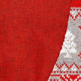 Bieżnik na stół 180x33cm obrus świąteczny z krasnalem czerwony