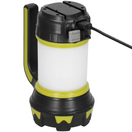 Latarka wielofunkcyjna, turystyczna, biwakowa LED 6 trybów świecienia, z funkcją powerbank