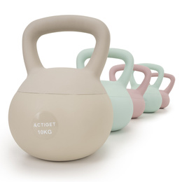 Kettlebell miękki 4kg kula odważnik hantla ciężar do ćwiczeń fitness, jasnoróżowy