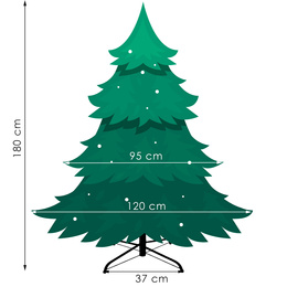 Choinka sztuczna 180 cm świerk naturalny PE