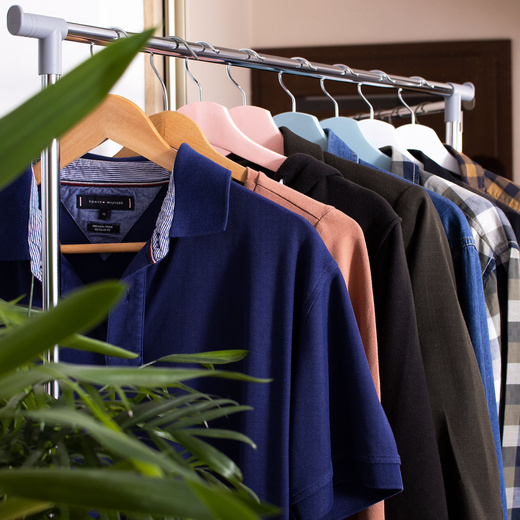 Wieszaki na ubrania drewniane zestaw 30 szt. białe