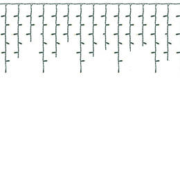 Kurtyna świetlna 300 led girlanda, lampki zewnętrzne sople zimny biały + flash