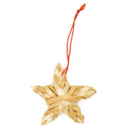 Ozdoby choinkowe, bombki słomiane 27 szt. naturalne dekoracje świąteczne, brązowe